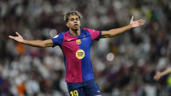 Lamine marcó el gol del empate.