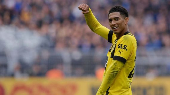 Bellingham, con el Borussia Dortmund.