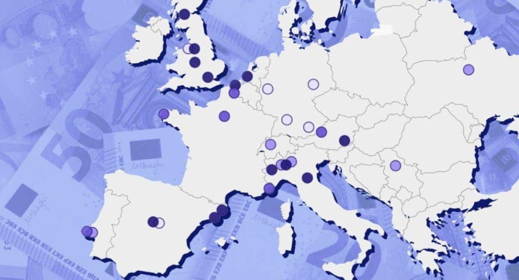 El mapa de los precios de las entradas locales de Champions, por equipo.