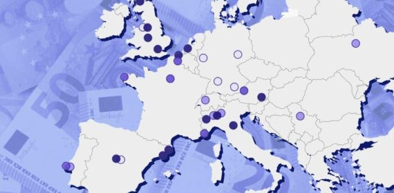 El mapa de los precios de las entradas locales de Champions, por equipo.