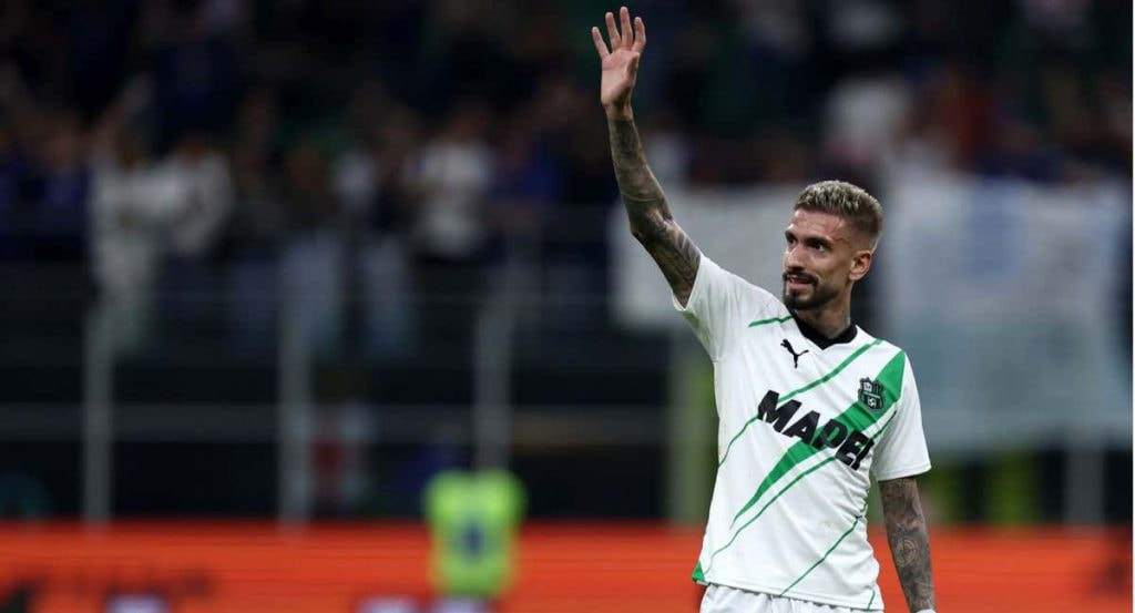 Samu Castillejo, durante un partido con el Sassuolo.