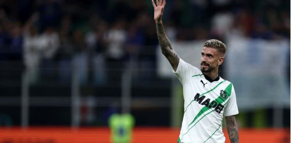 Samu Castillejo, durante un partido con el Sassuolo.