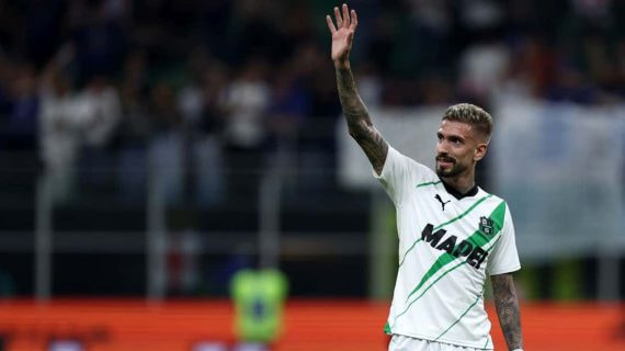 Samu Castillejo, durante un partido con el Sassuolo.