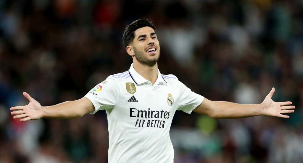 Marco Asensio en un encuentro del Real Madrid.