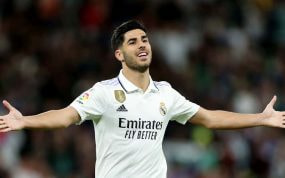Marco Asensio en un encuentro del Real Madrid.