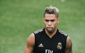 Mariano Díaz, en entrenamiento del Real Madrid.