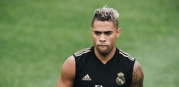 Mariano Díaz, en entrenamiento del Real Madrid.
