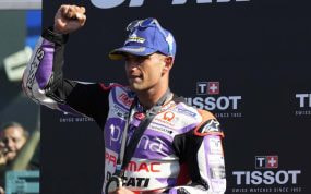 Jorge Martín ganó la carrera al sprint en San Marino.