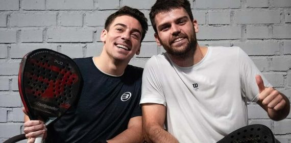 Di Nenno y Garrido después de un entrenamiento.