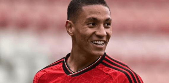 Mateo Mejía, futbolista del Manchester United.