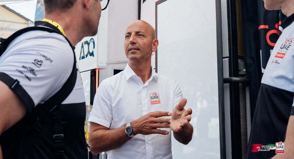 Joxean Fernández 'Matxín', Sports Manager del UAE, durante La Vuelta 2024.