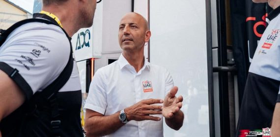 Joxean Fernández 'Matxín', Sports Manager del UAE, durante La Vuelta 2024.