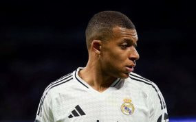 Mbappé, con el Real Madrid.