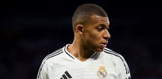Mbappé, con el Real Madrid.