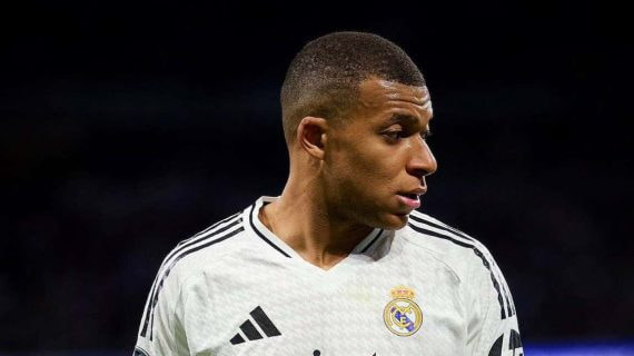 Mbappé, con el Real Madrid.