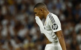 Kylian Mbappé, en el Bernabéu.
