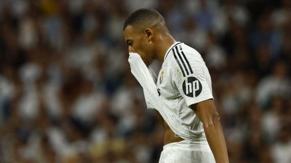 Kylian Mbappé, en el Bernabéu.