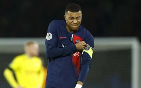 Mbappé, con el PSG.