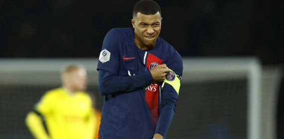 Mbappé, con el PSG.