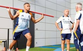 Mbappé en Valdebebas.