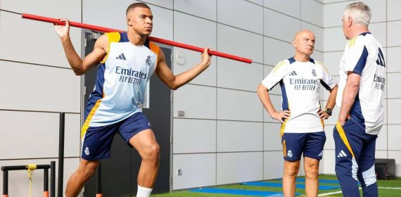 Mbappé en Valdebebas.