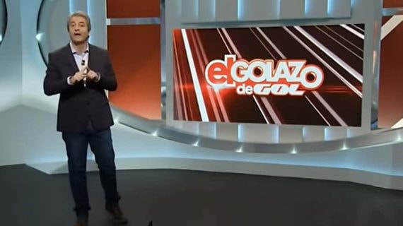 Captura de pantalla del primer programa emitido de 'El Golazo de Gol', con Manolo Lama.