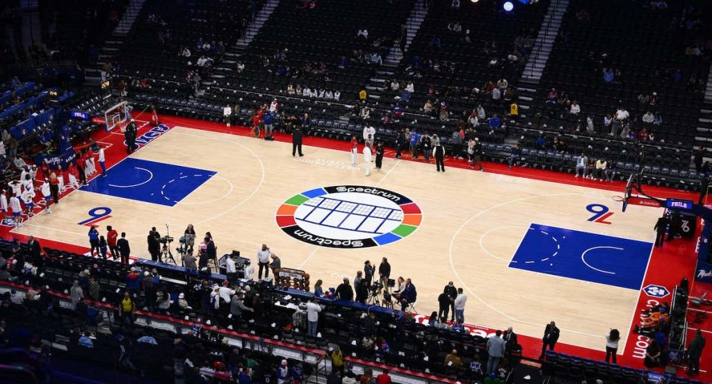 Pista de los Philadelphia 76ers.