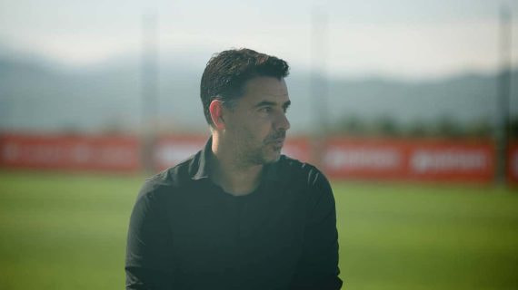 Michel durante la entrevista en Caldes