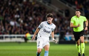 Miguel Gutiérrez, en un partido con el Girona.