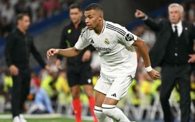 Mbappé, el día que se lesionó contra el Alavés.