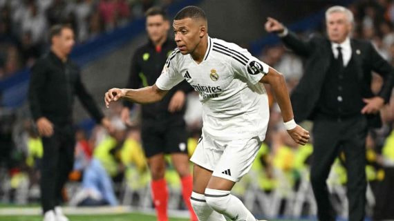 Mbappé, el día que se lesionó contra el Alavés.