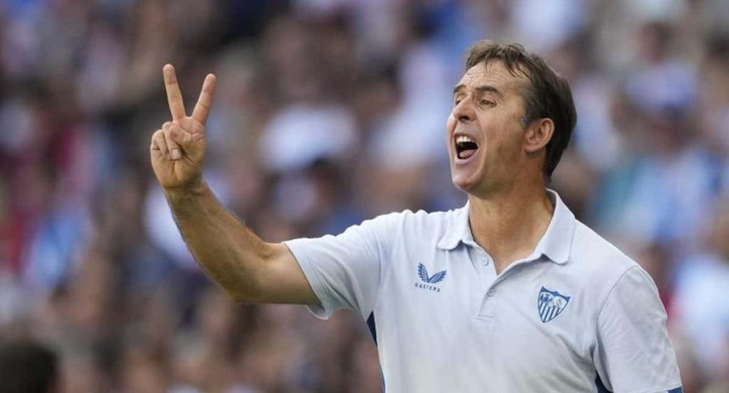 Julen Lopetegui, en su etapa en el banquillo del Sevilla.