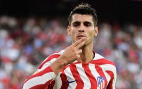 Álvaro Morata, delantero del Atlético de Madrid.