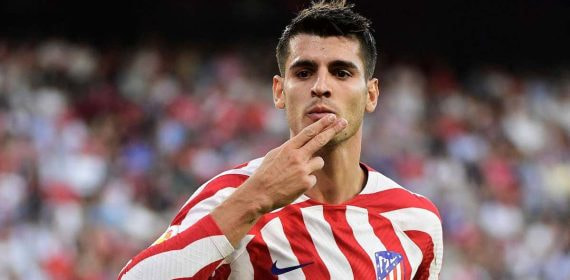 Álvaro Morata, delantero del Atlético de Madrid.
