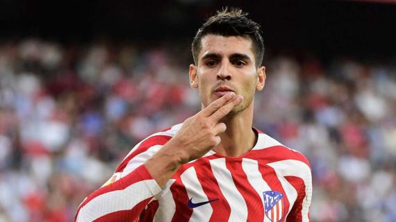 Álvaro Morata, delantero del Atlético de Madrid.