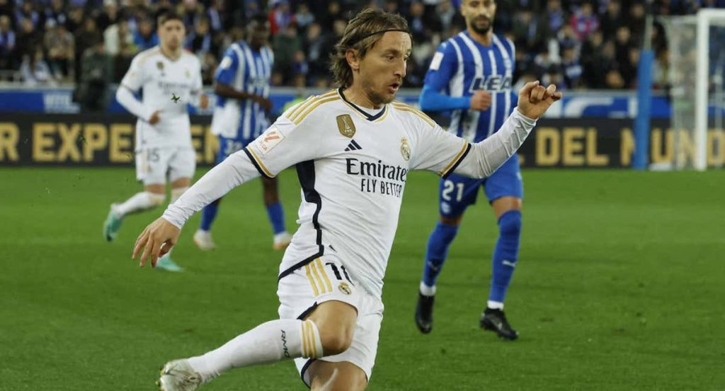 Modric, en un partido de esta temporada.