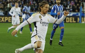 Modric, en un partido de esta temporada.