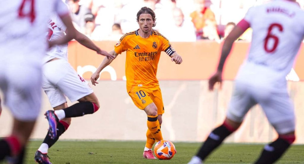 Luka Modric, contra el Sevilla.