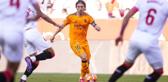 Luka Modric, contra el Sevilla.