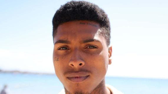Moha Ramos, en la playa de las Teresitas