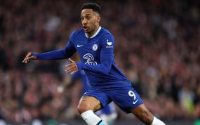 Aubameyang, en un derbi contra el Chelsea el pasado mes de mayo.