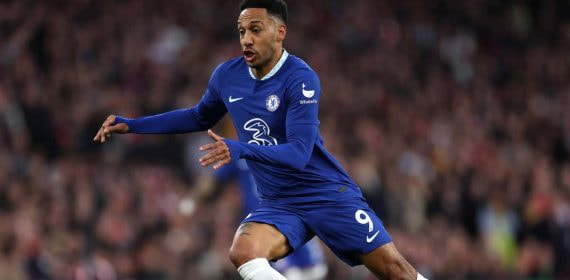 Aubameyang, en un derbi contra el Chelsea el pasado mes de mayo.