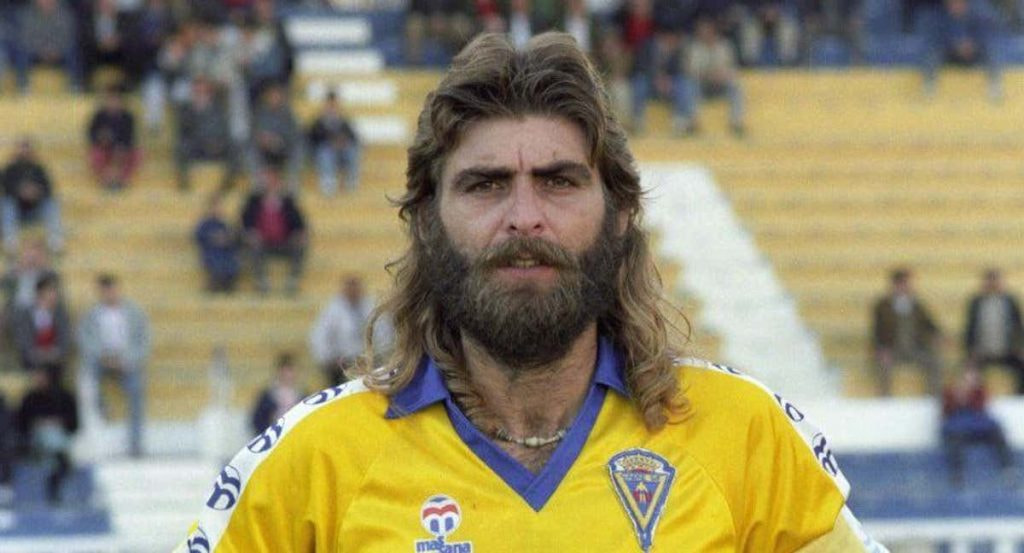 Sandokán, en su etapa como jugador del Cádiz.