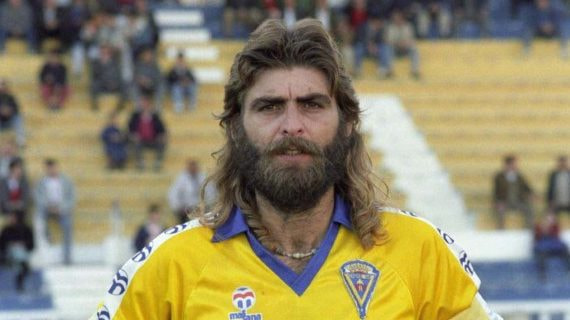 Sandokán, en su etapa como jugador del Cádiz.