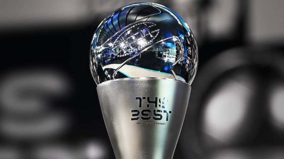 El trofeo The Best.