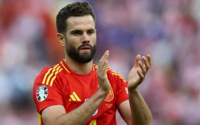 Nacho, durante el partido contra Croacia.