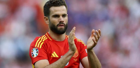 Nacho, durante el partido contra Croacia.