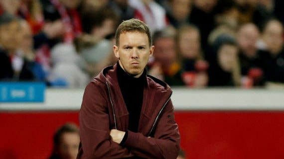 Nagelsmann, en un partido del Bayern.