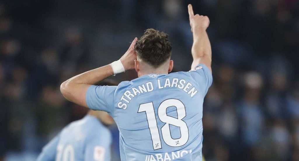 Jorgen Strand Larsen, con el Celta de Vigo.
