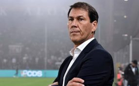 Rudi García, durante un partido del Nápoles.